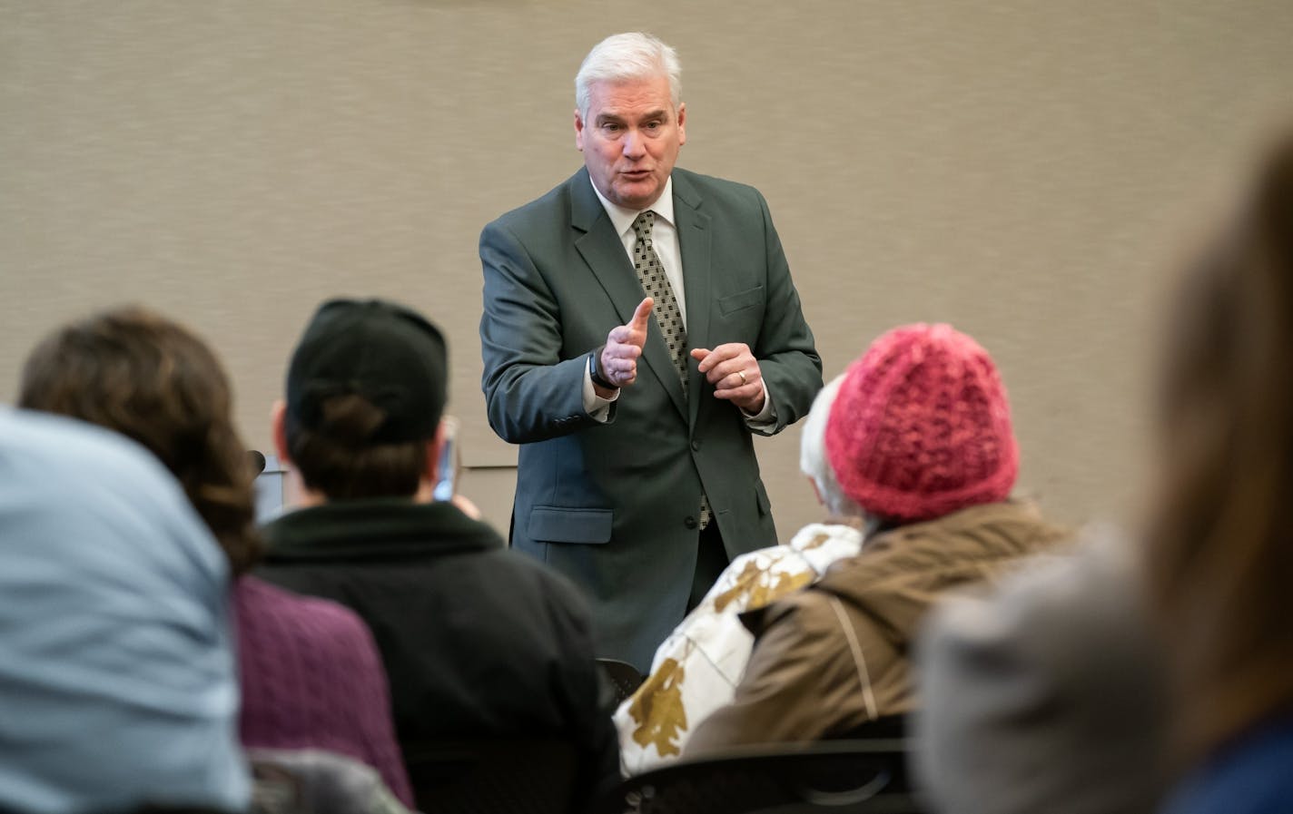 U.S. Rep. Tom Emmer held a town hall in Ramsey.