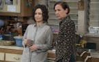 Sara Gilbert, left, and Laurie Metcalf of "The Conners."
