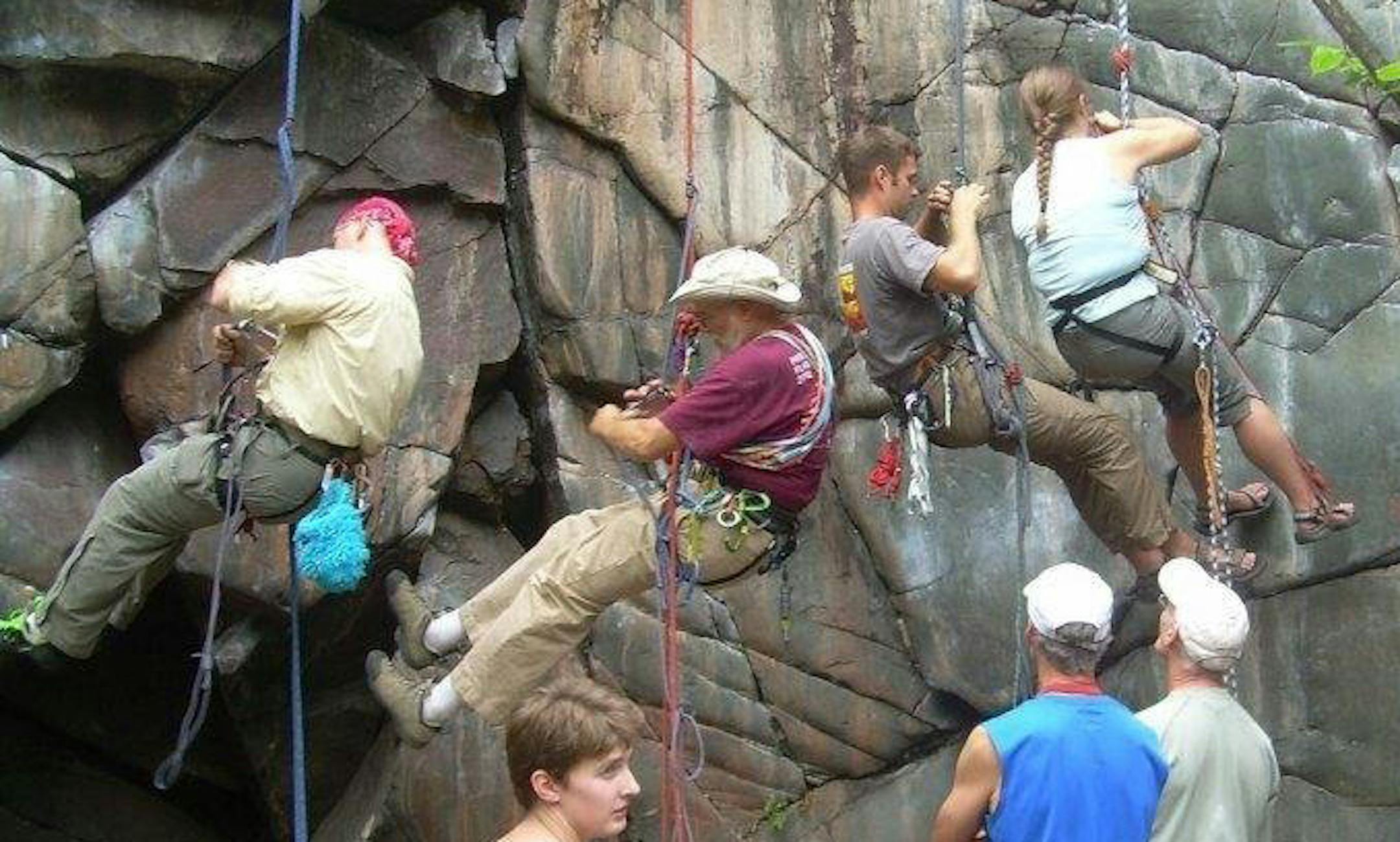 Minnesota Rovers' climbing out