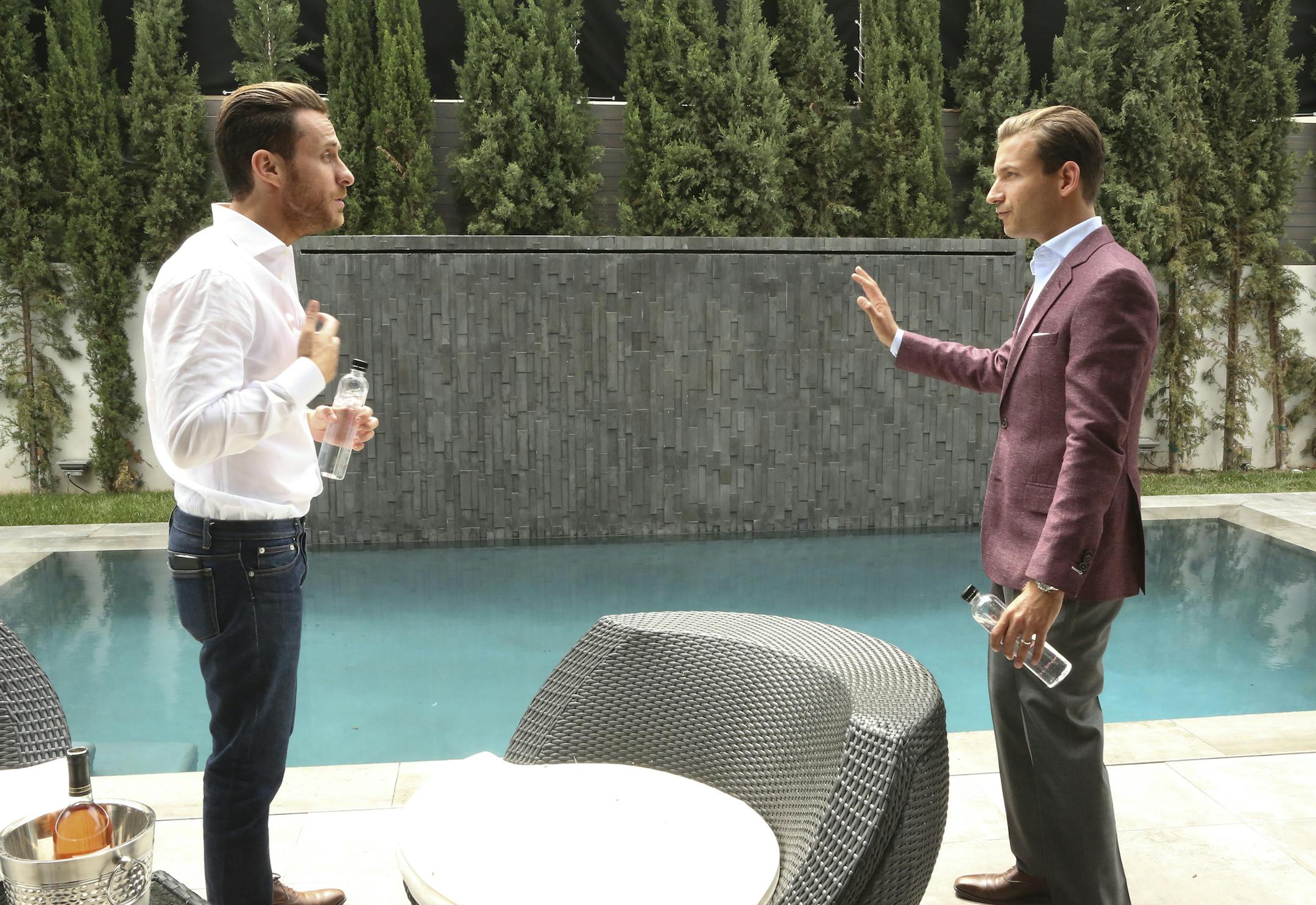 MILLION DOLLAR LISTING LA -- Pictured: (l-r) David Parnes, James Harris -- (Photo by: Vivian Zink/Bravo) ORG XMIT: Season:8