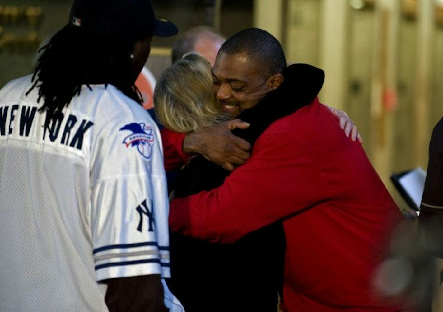 Robert Shepard Sr., the father of one of the murder victims, got a hug from a member of the prosecuting team after the trial. He said he wants to work to end black-on-black crime.