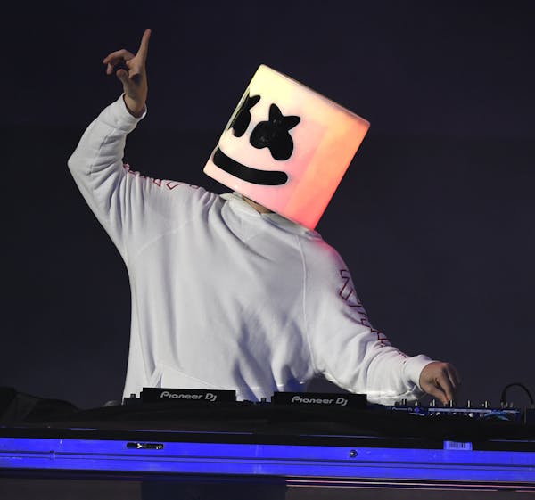 Marshmello performs at Wango Tango at Banc of California Stadium on Saturday, June 2, 2018, in Los Angeles. (Photo by Chris Pizzello/Invision/AP) ORG 