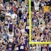 Vikings' fans reacted to Blair Walsh's field goal in overtime defeating the Jaguars 26-23 at Mall of America Field, Sunday, September 9, 2012.