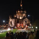 A protest that started with about 100 people at the Minnesota State Capitol grew quickly Wednesday night as it moved first to John Ireland Boulevard t