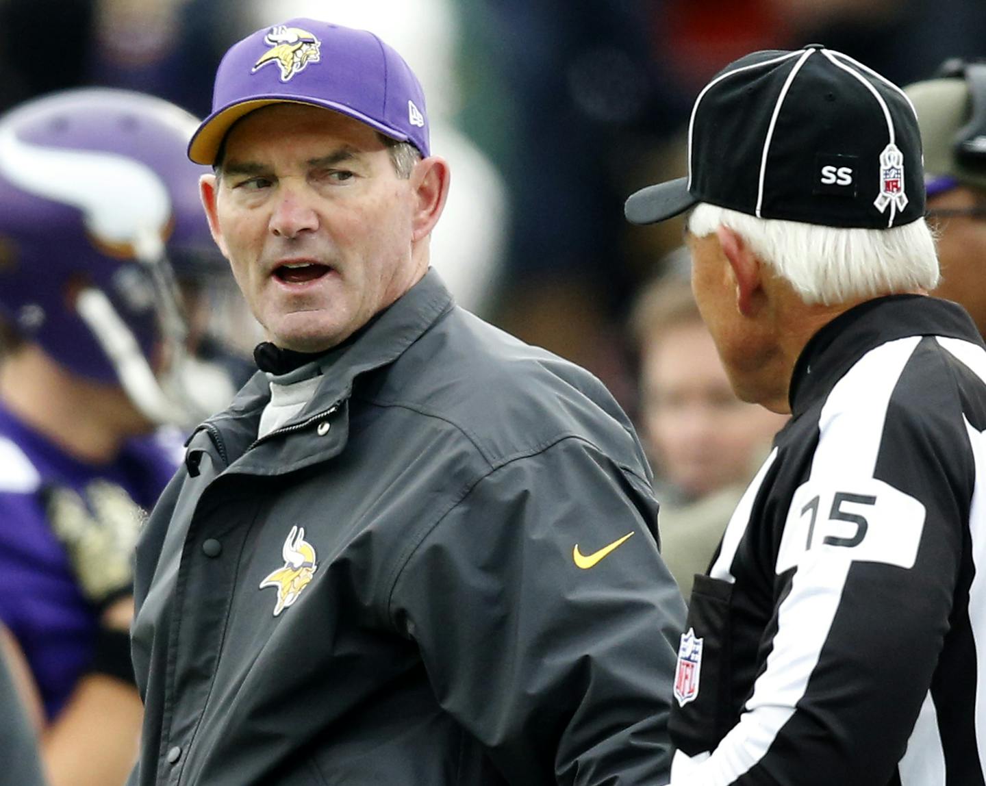 Minnesota Vikings head coach Mike Zimmer. ] CARLOS GONZALEZ cgonzalez@startribune.com - November 23, 2014, Minneapolis, Minn., TCF Bank Stadium, NFL, Minnesota Vikings vs. Green Bay Packers