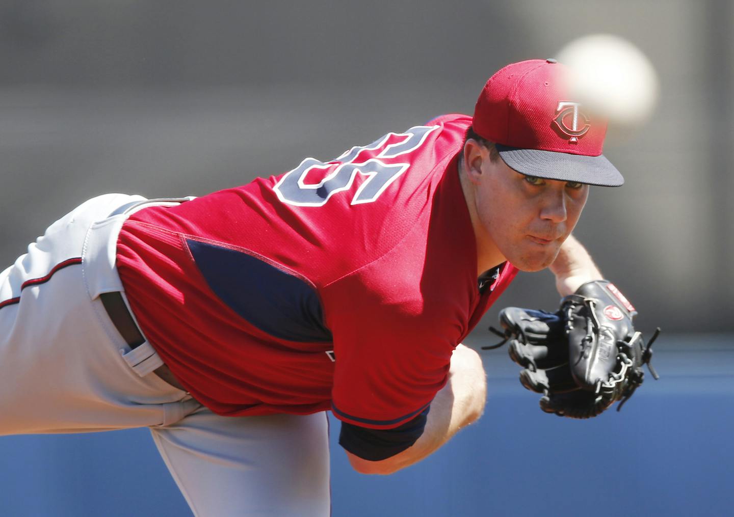 Minnesota Twins starting pitcher Trevor May (65)