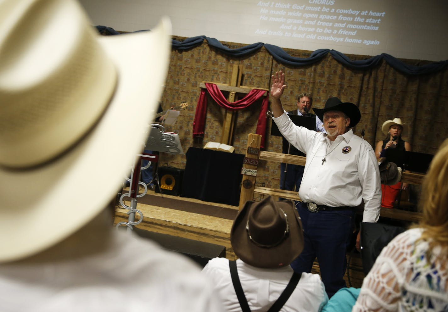 At the Open Range Cowboy Church in Isanti, ] tsong-taataarii@startribune.com