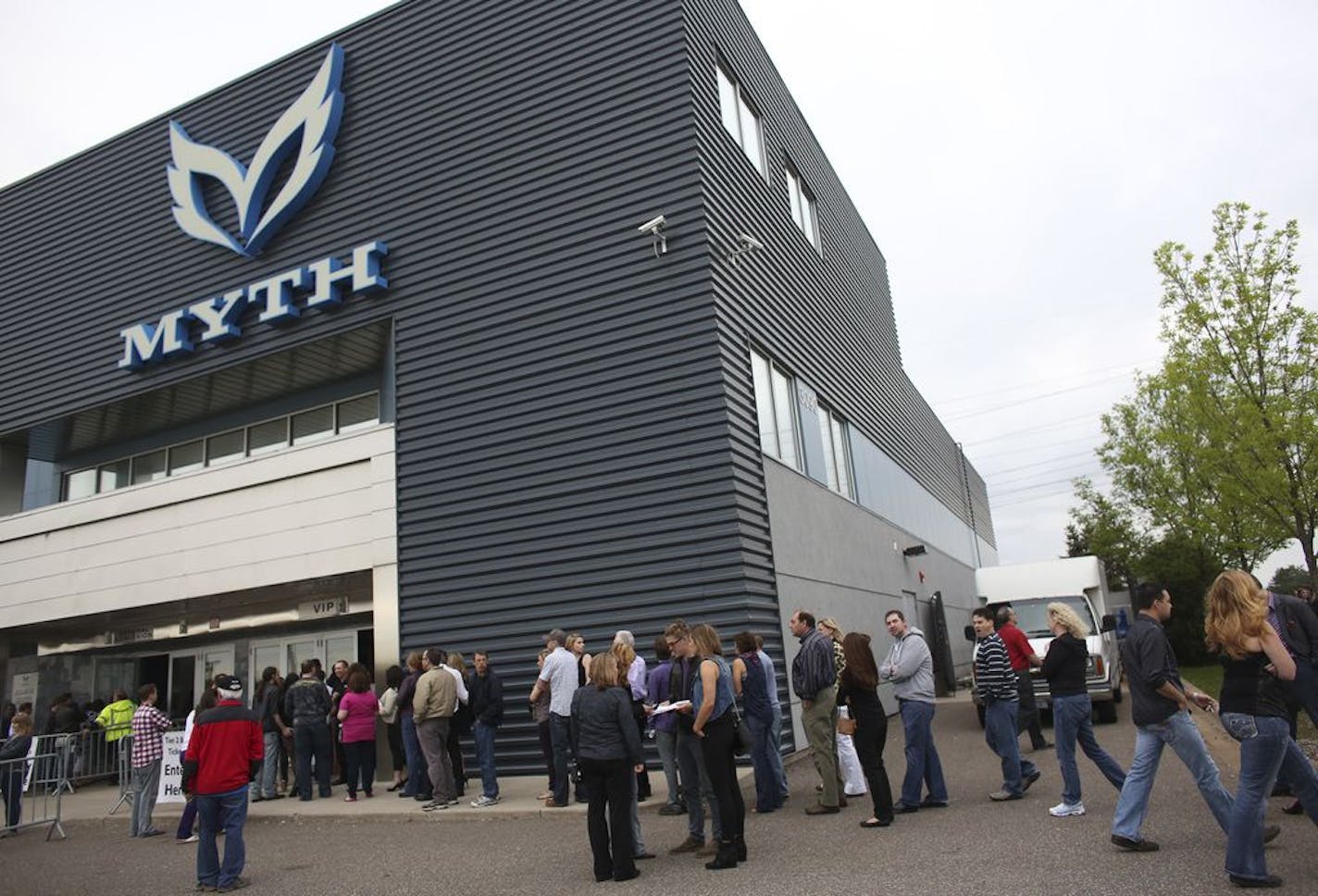 Lines formed as people waited to get in before the Prince concert at Myth in Maplewood Min., Saturday, May 25, 2013.