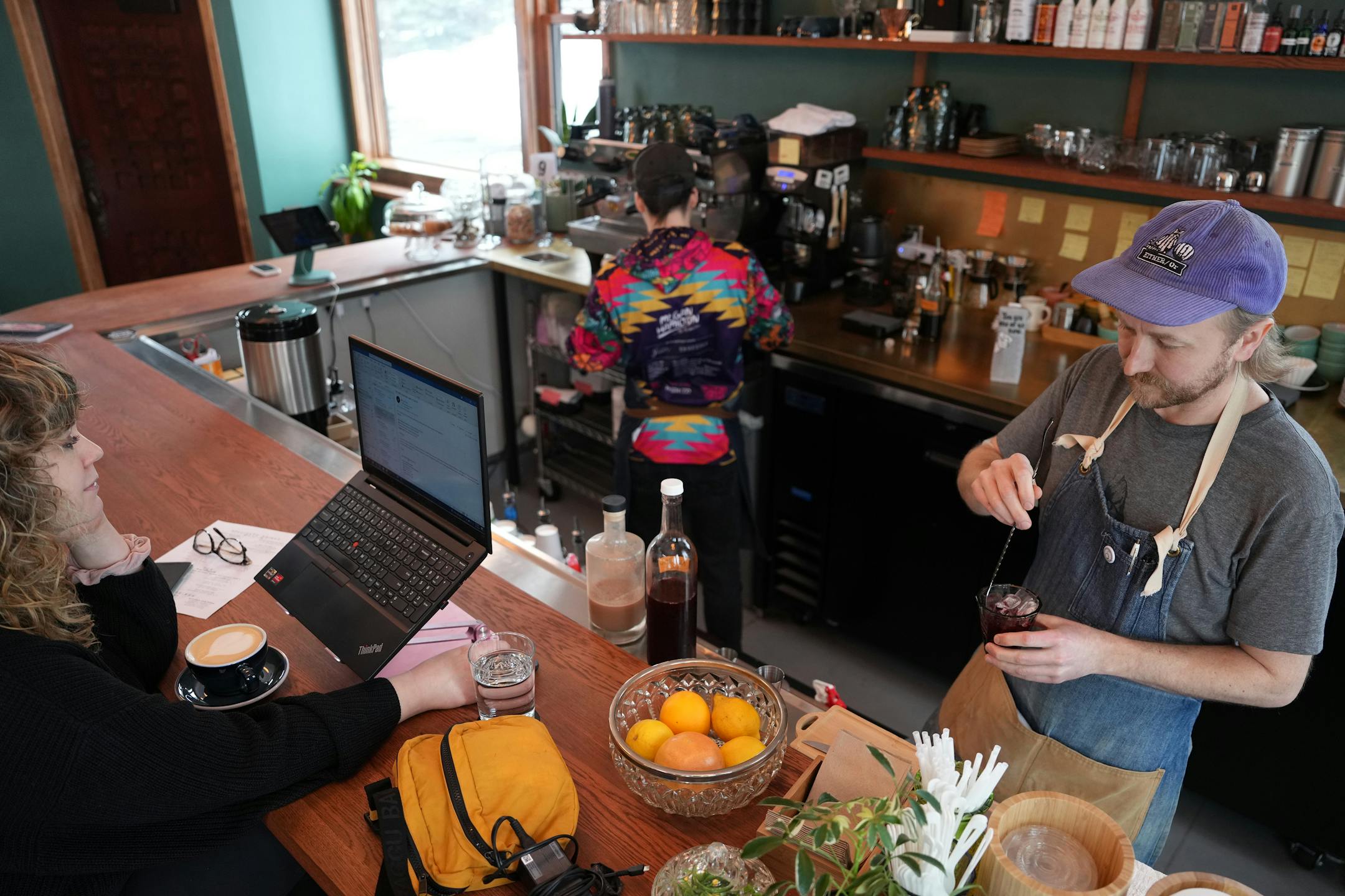 Mocktail making at The Briar.