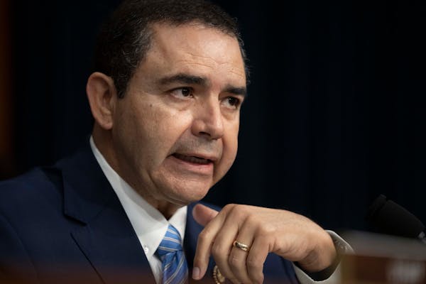FILE - Rep. Henry Cuellar, D-Texas, speaks during a hearing of the Homeland Security Subcommittee of the House Committee on Appropriations with Homela