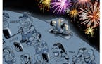 Sack cartoon: Celebrating Independence Day