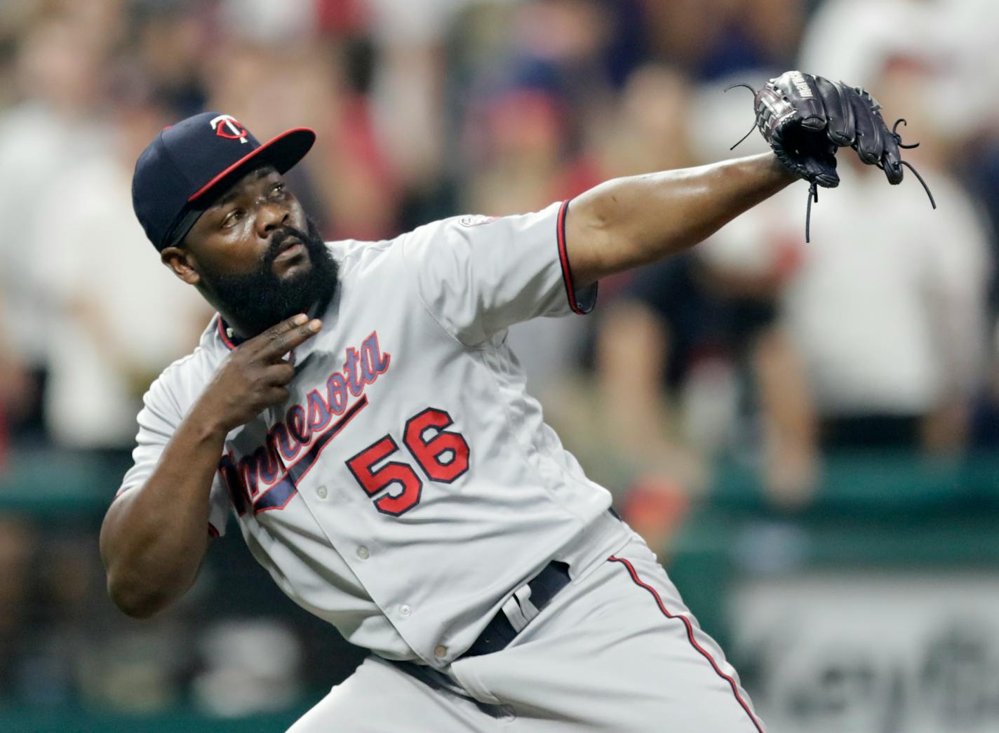 Twins relief pitcher Fernando Rodney was traded to Oakland on Thursday night.