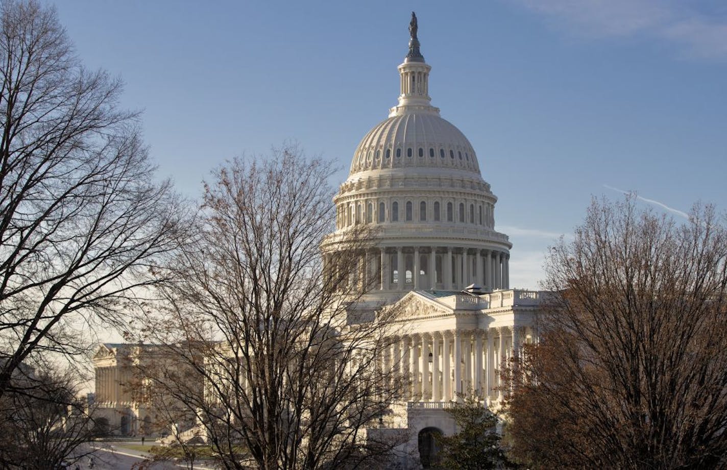 The Capitol is seen in Washington, Monday, Dec. 18, 2017, as Congress returns to face action on the GOP tax bill and funding the government before the end of the week.