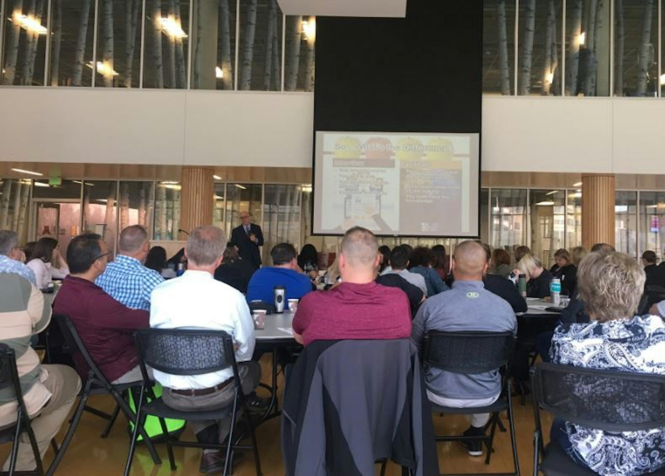 About 125 Minneapolis and University of Minnesota police officers on Tuesday received trauma-based training for working with sexual assault victims. Prosecutors from Ramsey and Hennepin counties also attended.