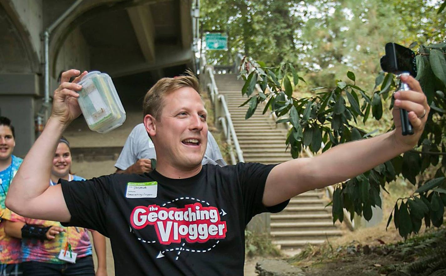 Joshua Johnson, geocacher extraordinaire.