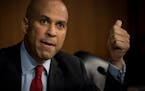 Sen. Cory Booker (D-N.J.) during the third day of the Senate Judiciary Committee's confirmation hearing for Judge Brett Kavanaugh, President Donald Tr