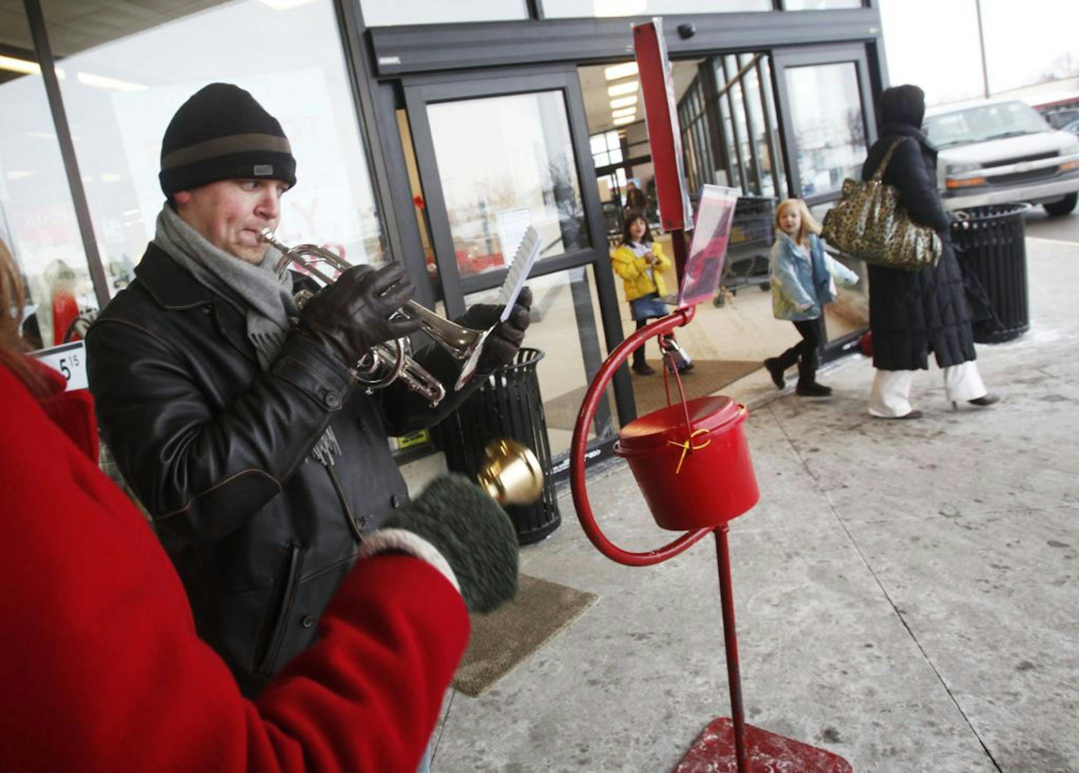 A Salvation Army bell ringer who grew up playing in the Salvation Army band, Erik Sundman credits the Salvation Army with introducing him to the two loves of his life, music and his wife Lynnea.