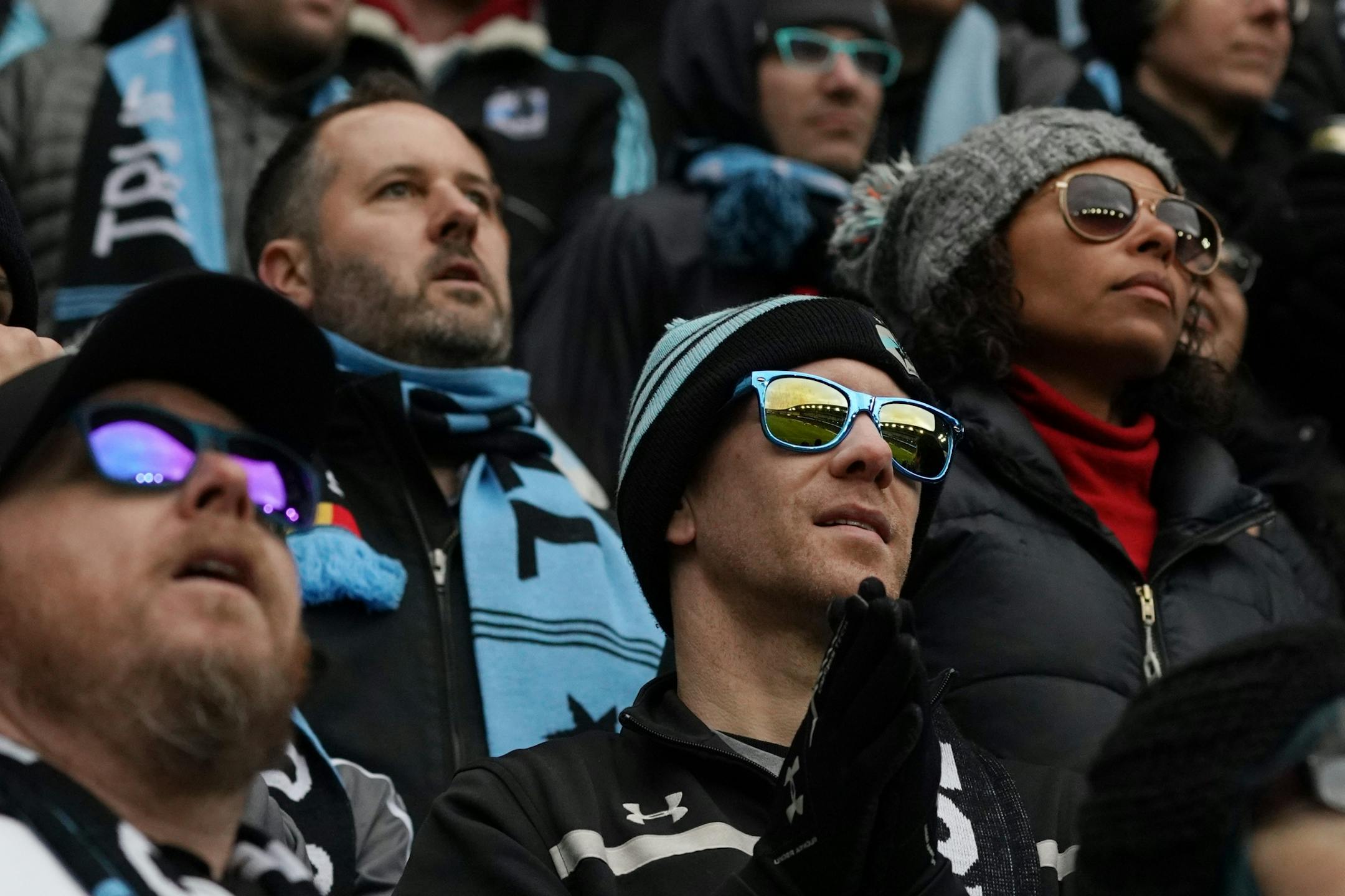 Minnesota United watched from the stands late in the second half.