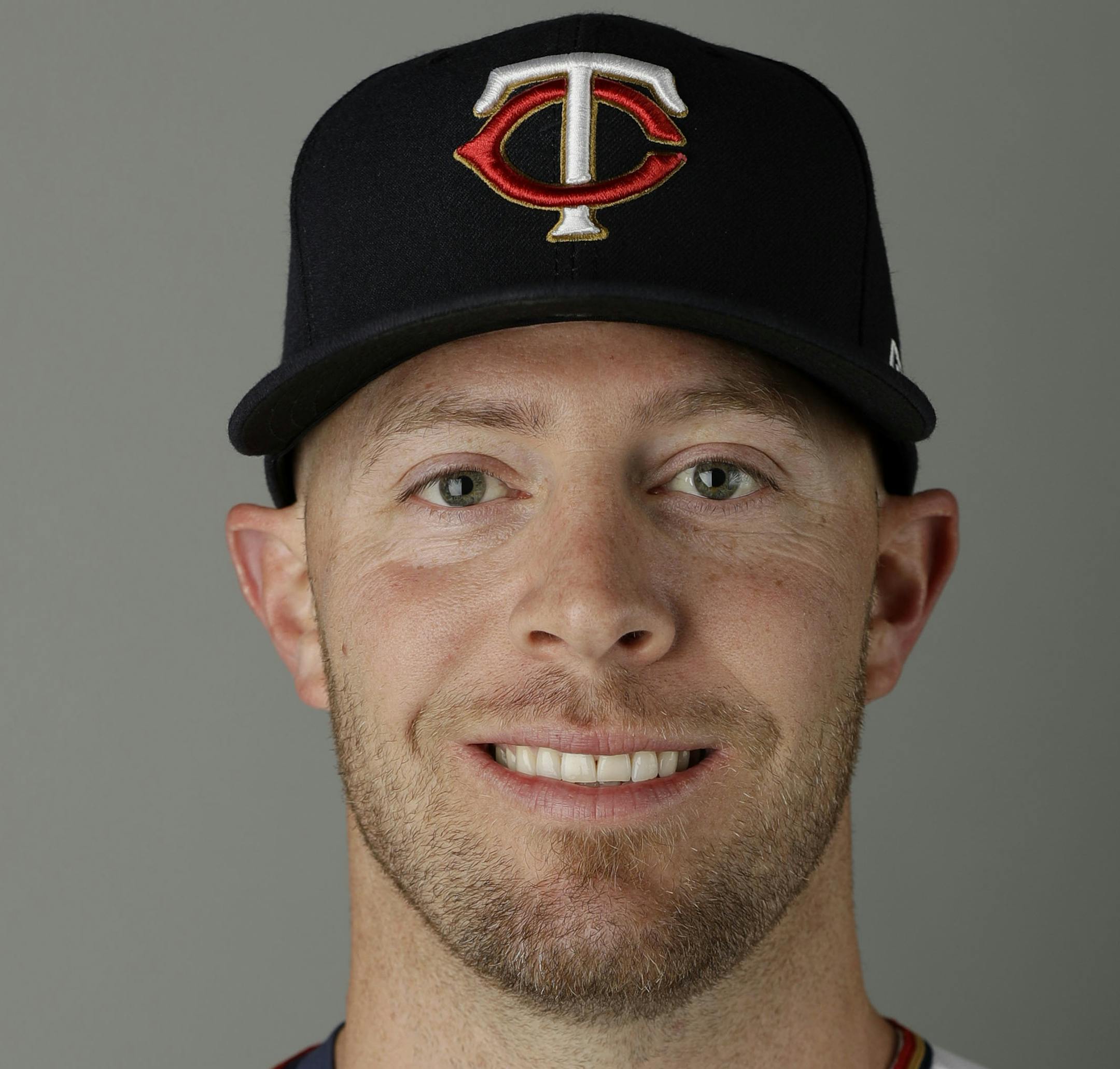 This is a 2017 photo of Chris Gimenez of the Minnesota Twins baseball team. This image reflects the 2017 active roster as of Thursday, Feb. 23, 2017 when this image was taken. (AP Photo/David Goldman) ORG XMIT: FLDG101