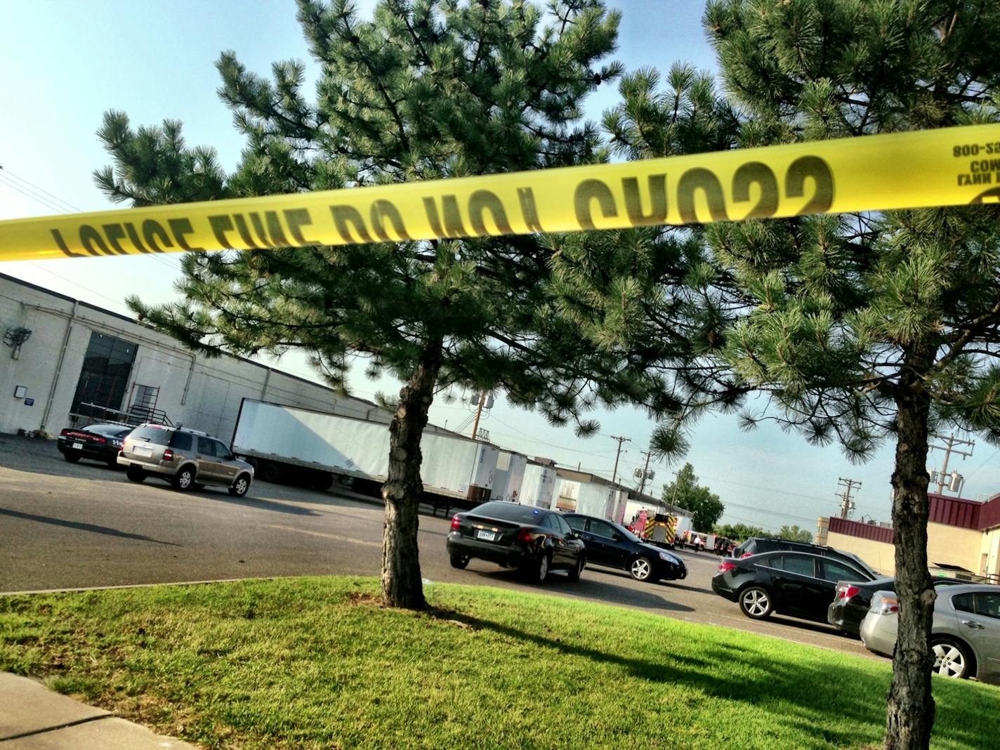 Scene of a multiple shooting in the loading area of a commercial building that houses REI, in Roseville, MN, Thursday, Sept 05 2012.