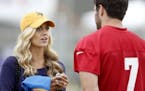 Sam Ponder talks about covering husband Christian in new ESPN role