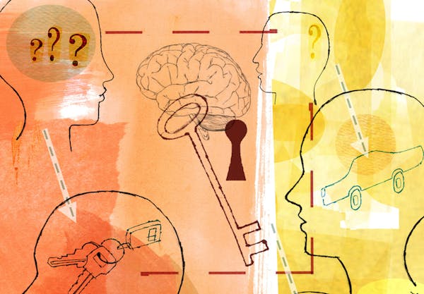 Donna Grethen illustration: Unlocking the mystery of Alzheimer's disease.