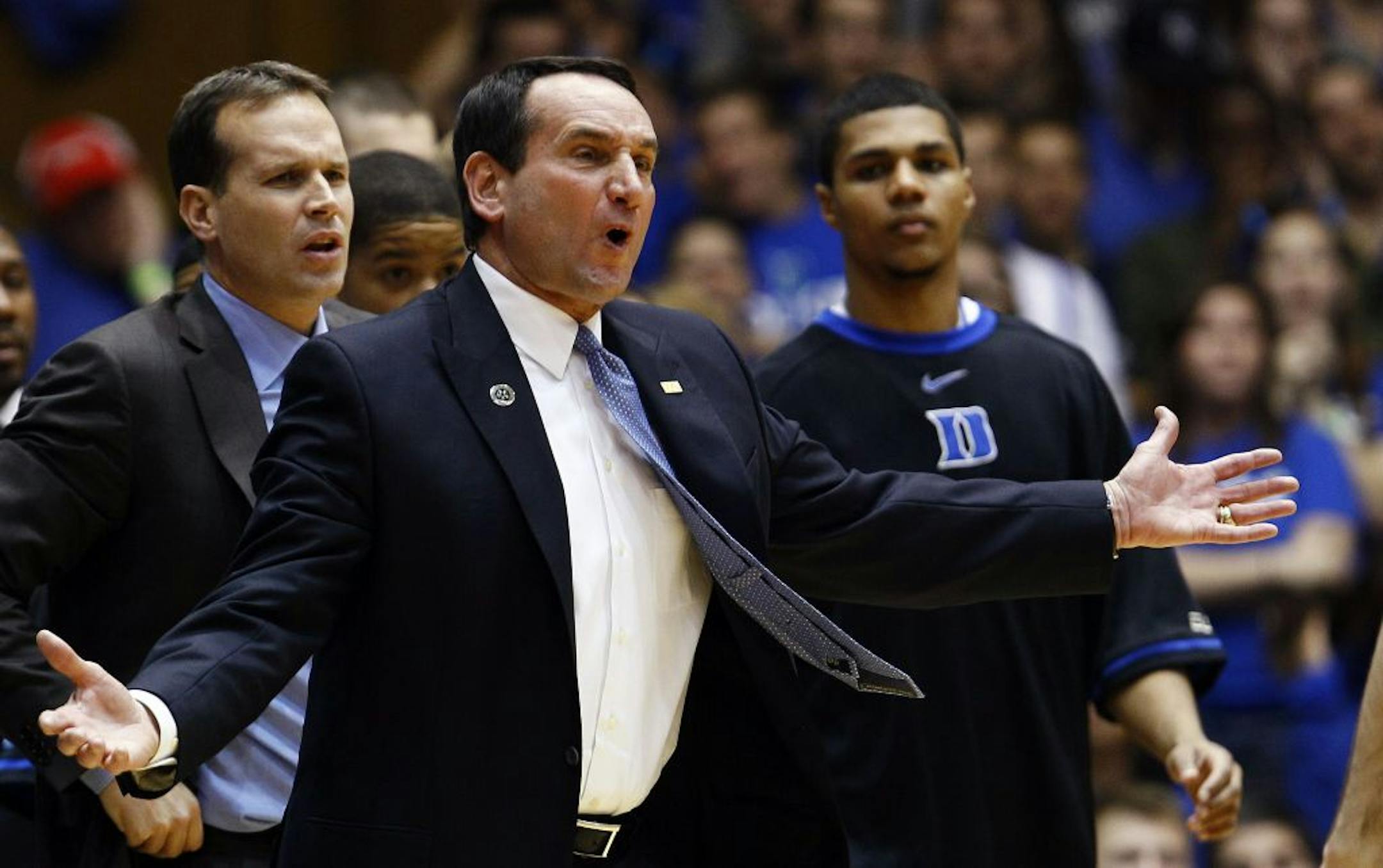 Duke coach Mike Krzyzewski