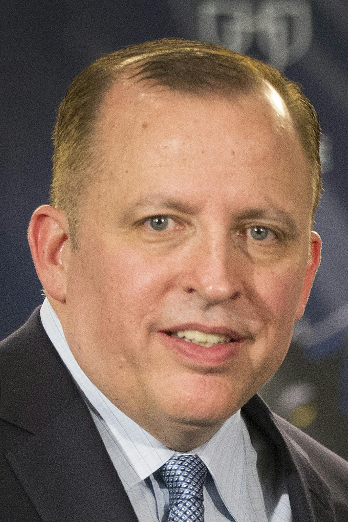 President of Basketball Operations and Head Coach Tom Thibodeau, owner Glen Taylor and General Manager Scott Layden posed for a photo at the end of a press conference at Target Center. ] CARLOS GONZALEZ cgonzalez@startribune.com - April 26, 2016, Minneapolis, MN, Target Center, NBA, Minnesota Timberwolves Press conference to announce Tom Thibodeau as coach General Manager Scott Layden President of Basketball Operations and Head Coach Tom Thibodeau Timberwolves Owner Glen Taylor