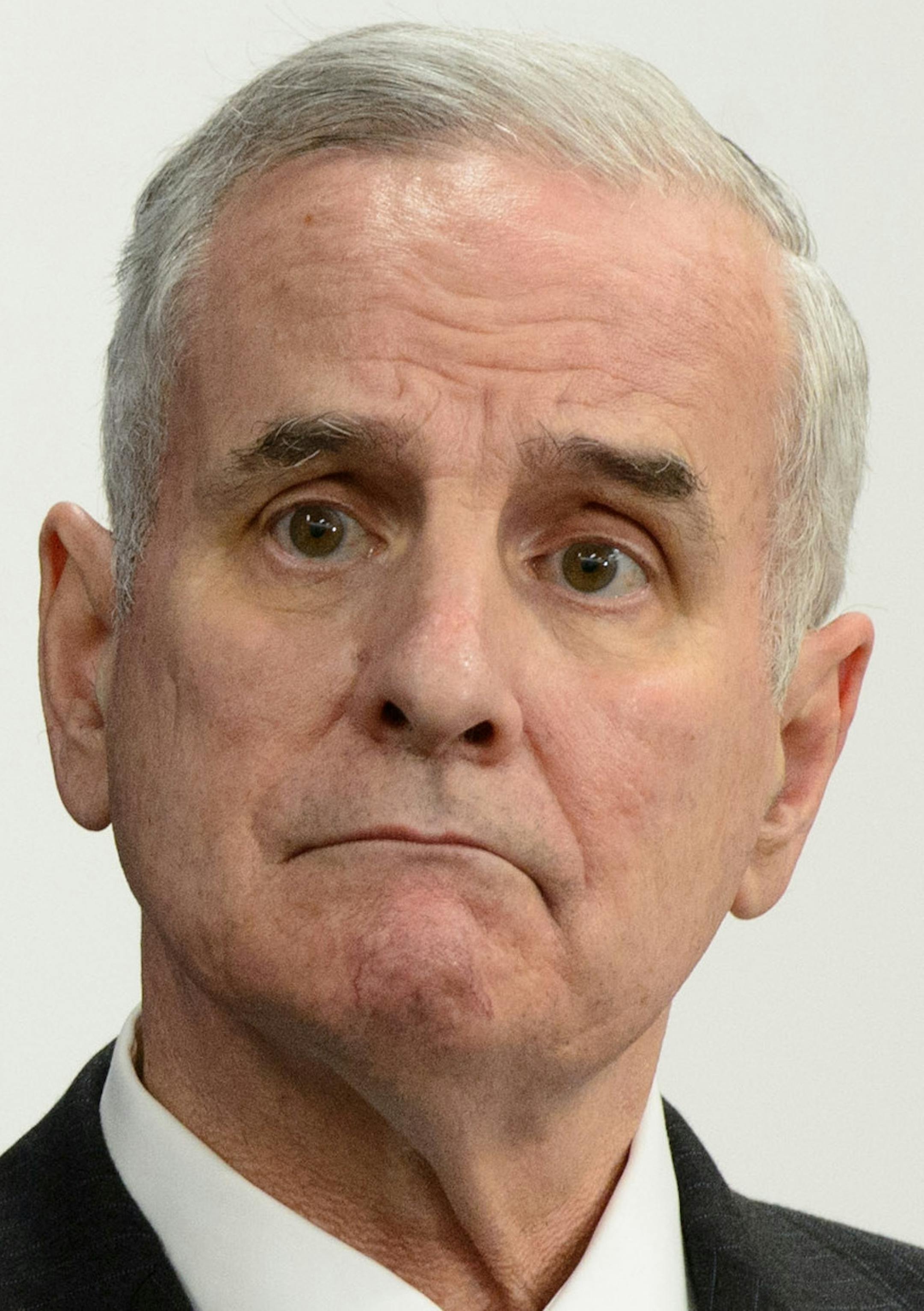 Commissioner of Health Dr. Ed Ehlinger and Governor Mark Dayton. ] GLEN STUBBE * gstubbe@startribune.com Thursday, October 9, 2014 Governor Mark Dayton held a press conference after meeting with key Cabinet members and airport officials to discuss Minnesota's Ebola prevention and preparation efforts.