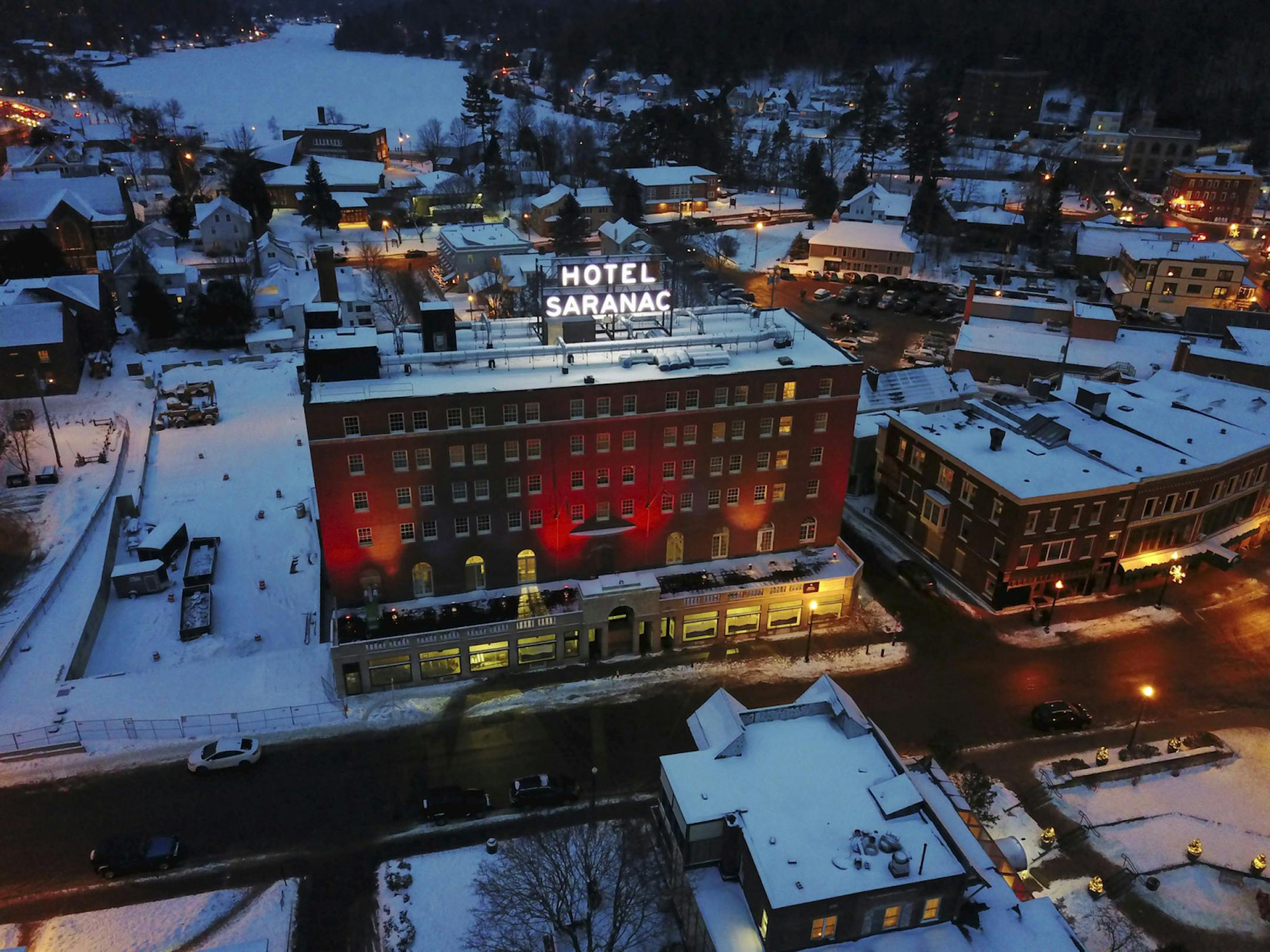 The Hotel Saranac is fully renovated on the inside but maintained its historical signage. MUST CREDIT: Hotel Saranac ORG XMIT: 547173347
