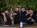 From left, Mike Hidalgo, Danny Guerrero, Angel Torres and Daniel Torres make up the Behind a Bar bartending collective that's shaking up the Minneapol