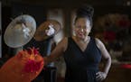 Angie Sandifer specializes in handmade women's custom hats from her St. Paul studio .] Jerry Holt •Jerry.Holt@startribune.com Angie Sandifer special