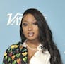 FILE - In this Dec. 7, 2019 file photo, Megan Thee Stallion attends the 2019 Variety's Hitmakers Brunch at Soho House in West Hollywood, Calif. Megan 