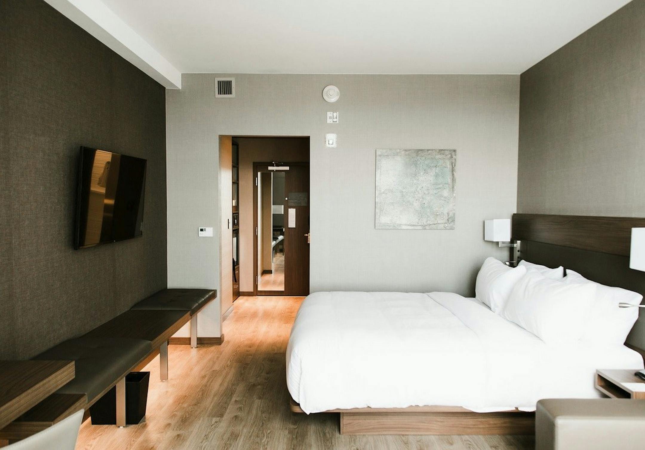 A room inside the new AC Hotel Minneapolis West in St. Louis Park.