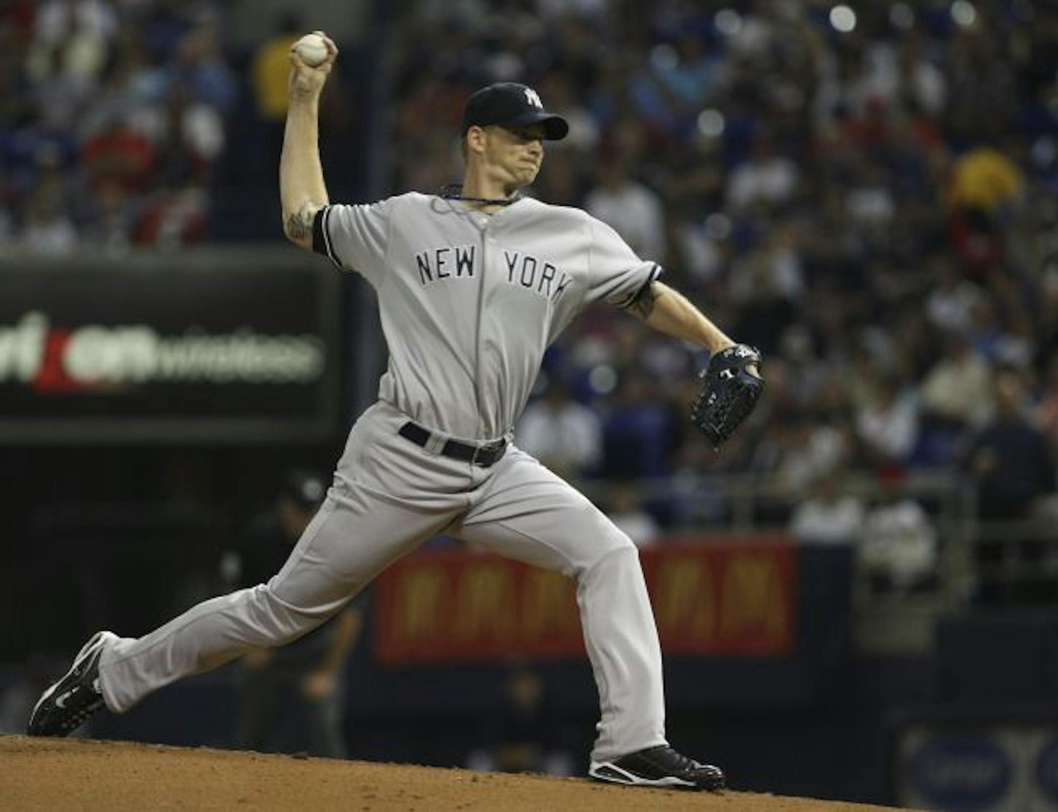 A.J. Burnett, the Yankees' starter against the Twins on Wednesday night, was part of the high-priced talent brought in during the offseason, along with first baseman Mark Teixeira and starter CC Sabathia.