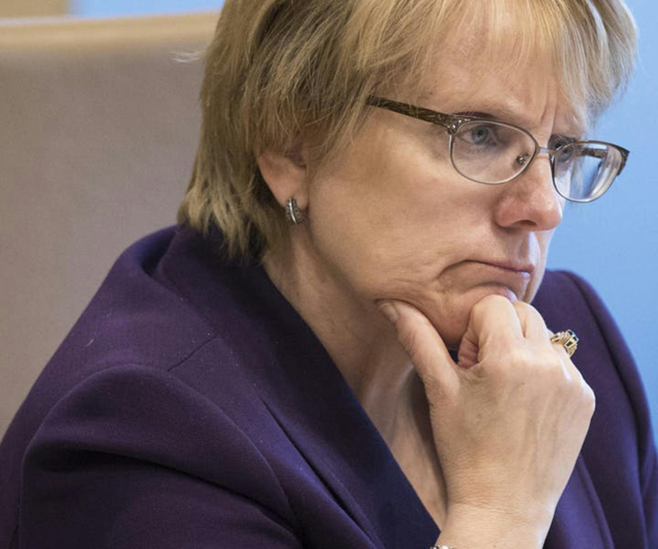 Minnesota Chief Justice Lorie Gildea. The Minnesota Supreme Court on Thursday, Jan. 9, 2019, rejected a voter challenge to a law that allowed the state Republican Party to list only President Donald Trump on GOP primary ballots.(Leila Navidi/Minneapolis Star Tribune/TNS) ORG XMIT: 1537290