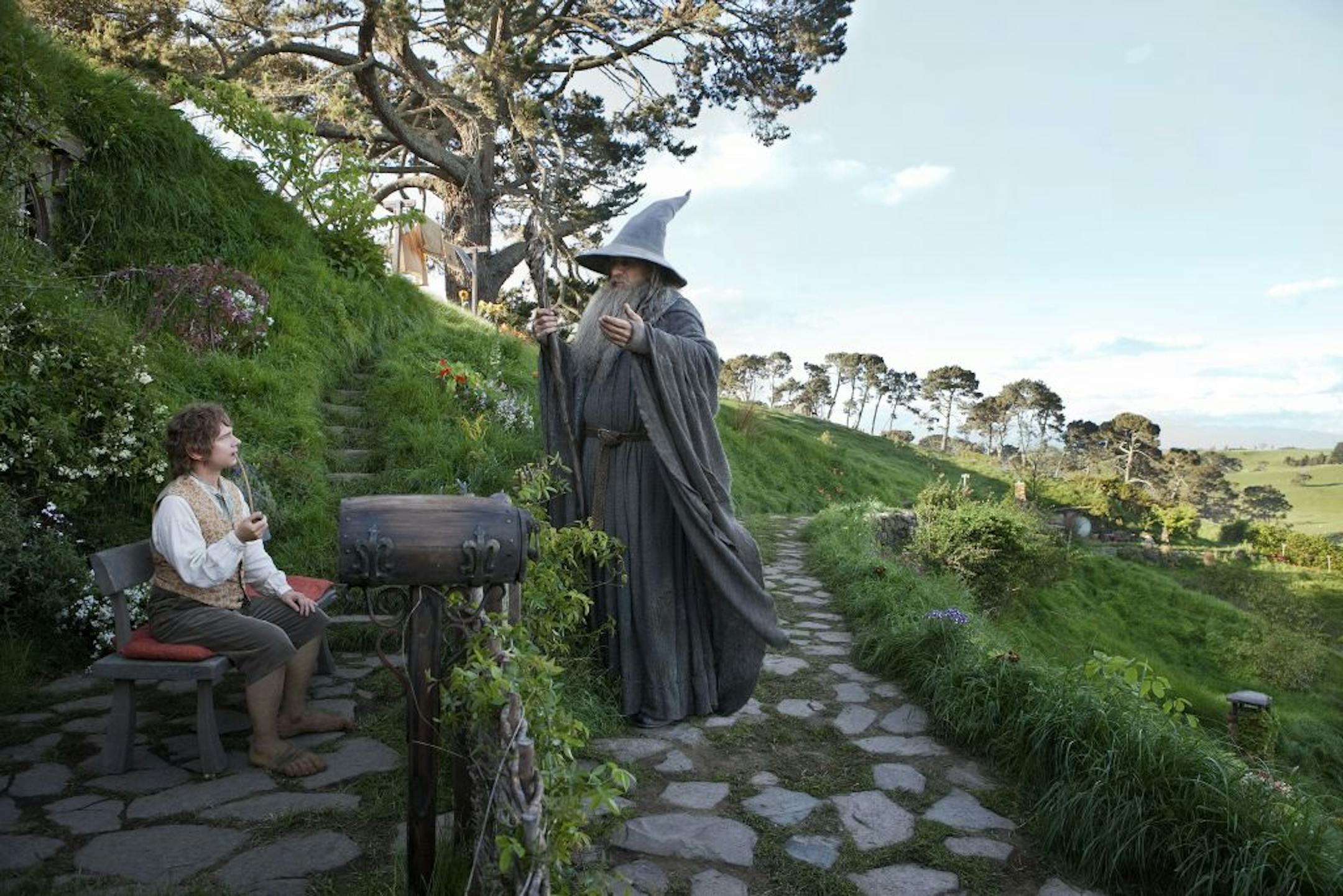 Martin Freeman and Ian McKellen in "The Hobbit."