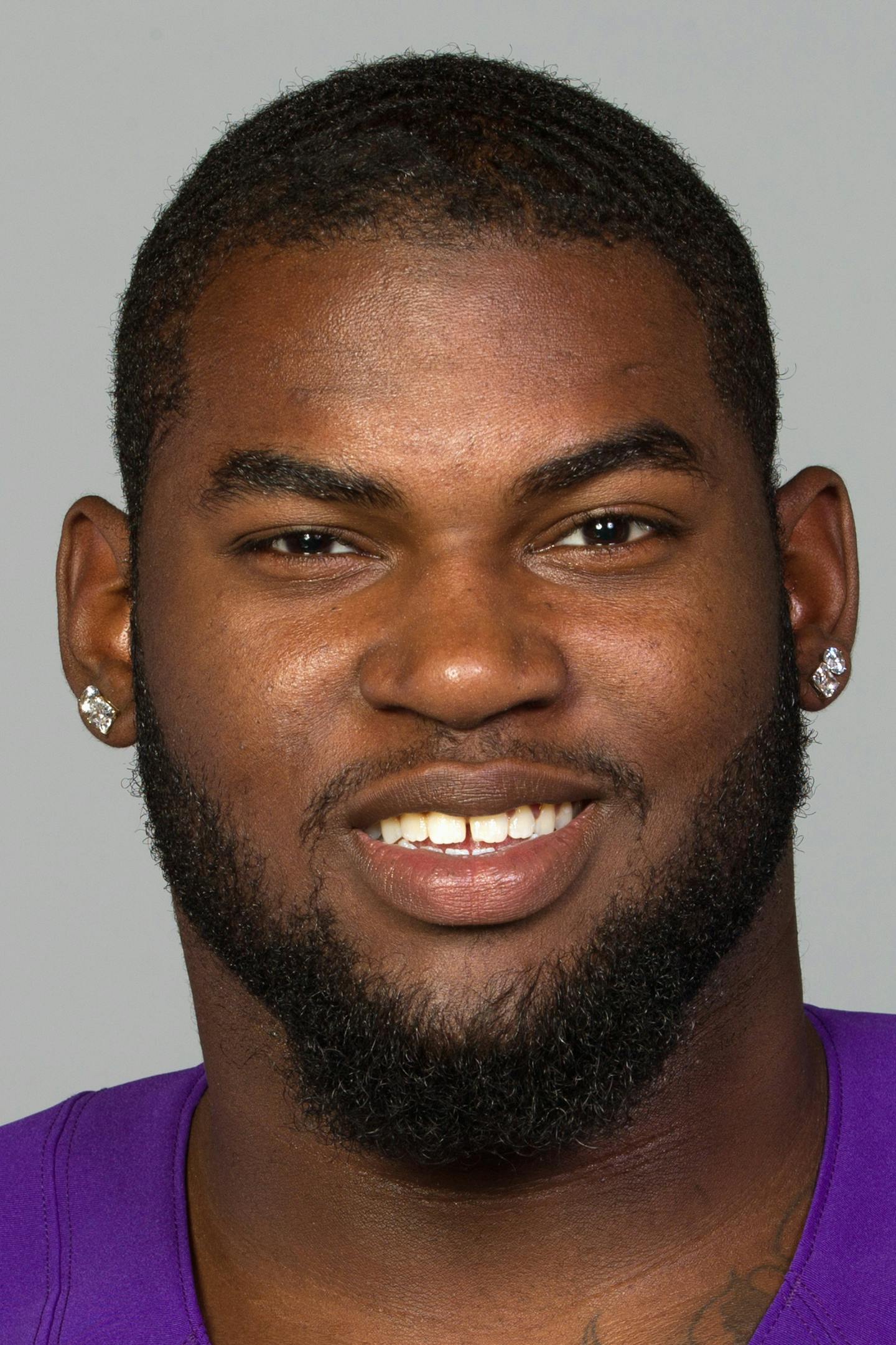 This is a 2013 photo of Sharrif Floyd of the Minnesota Vikings NFL football team. This image reflects the Minnesota Vikings active roster as of Thursday, May 2, 2013 when this image was taken. (AP Photo) ORG XMIT: NFLHS13