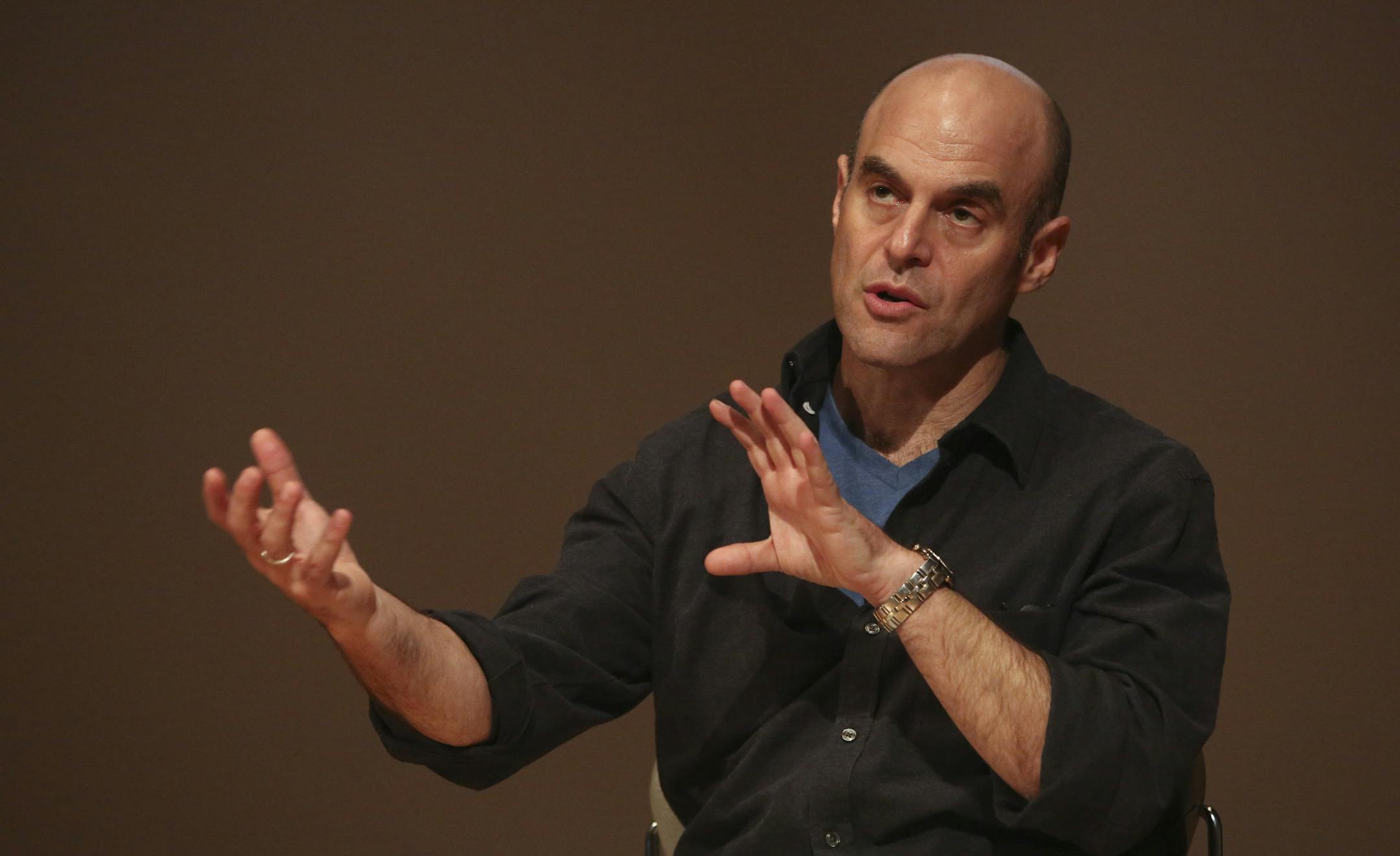 Peter Sagal, of "Wait Wait Don't Tell Me" talked to the audience at the Minnesota History Center about his new television show produced by TPT called "Constitution USA" in St Paul, Min., Thursday, April 18, 2013. ] (KYNDELL HARKNESS/STAR TRIBUNE) kyndell.harkness@startribune.com