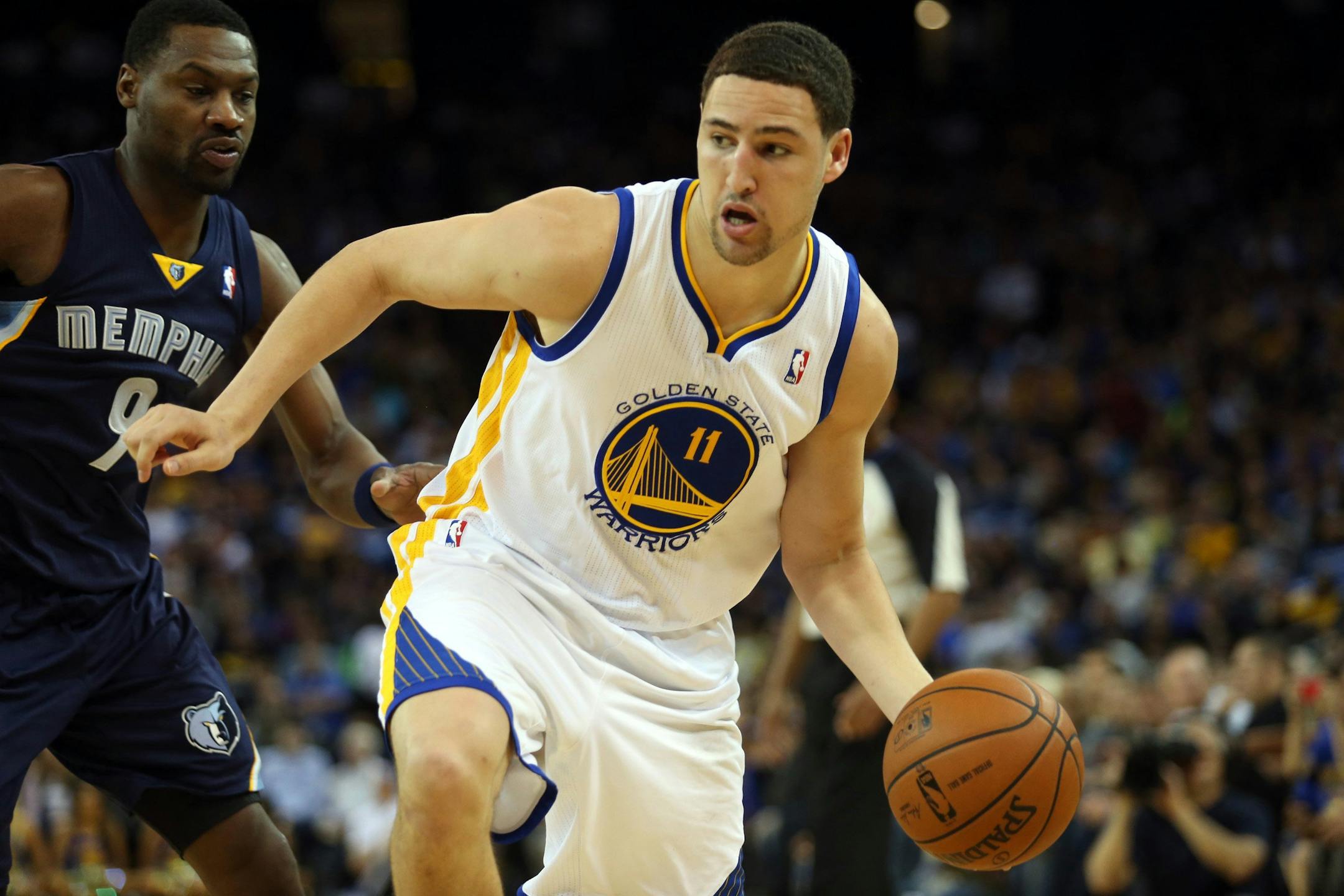 Golden State's Klay Thompson has been mentioned as a potential trade piece should the Wolves deal Kevin Love.