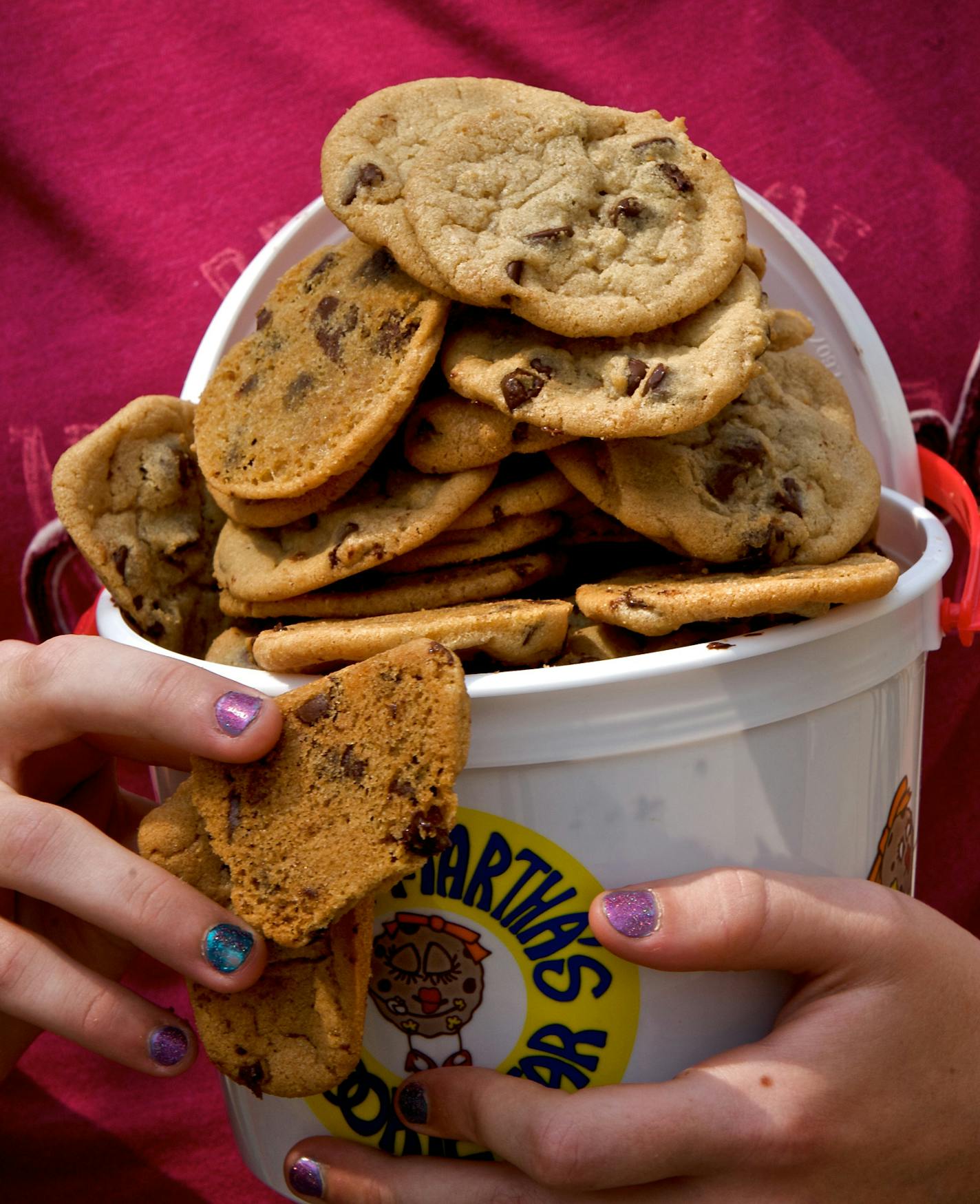 A bucket of Sweet Martha&#x2019;s Cookies.