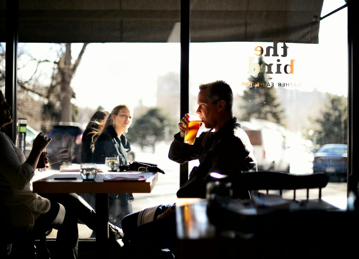 The Third Bird windows open to Harmon Place and Loring Park, Minneapolis. ] GLEN STUBBE * gstubbe@startribune.com Friday, January 23, 2015 Restaurant review: The Third Bird, restaurateur Kim Bartmann's terrific entry into Loring Park, with a menu by chef Lucas Almendinger and a wine list managed by Bill Summerville. 2 1/2 to 3 stars.