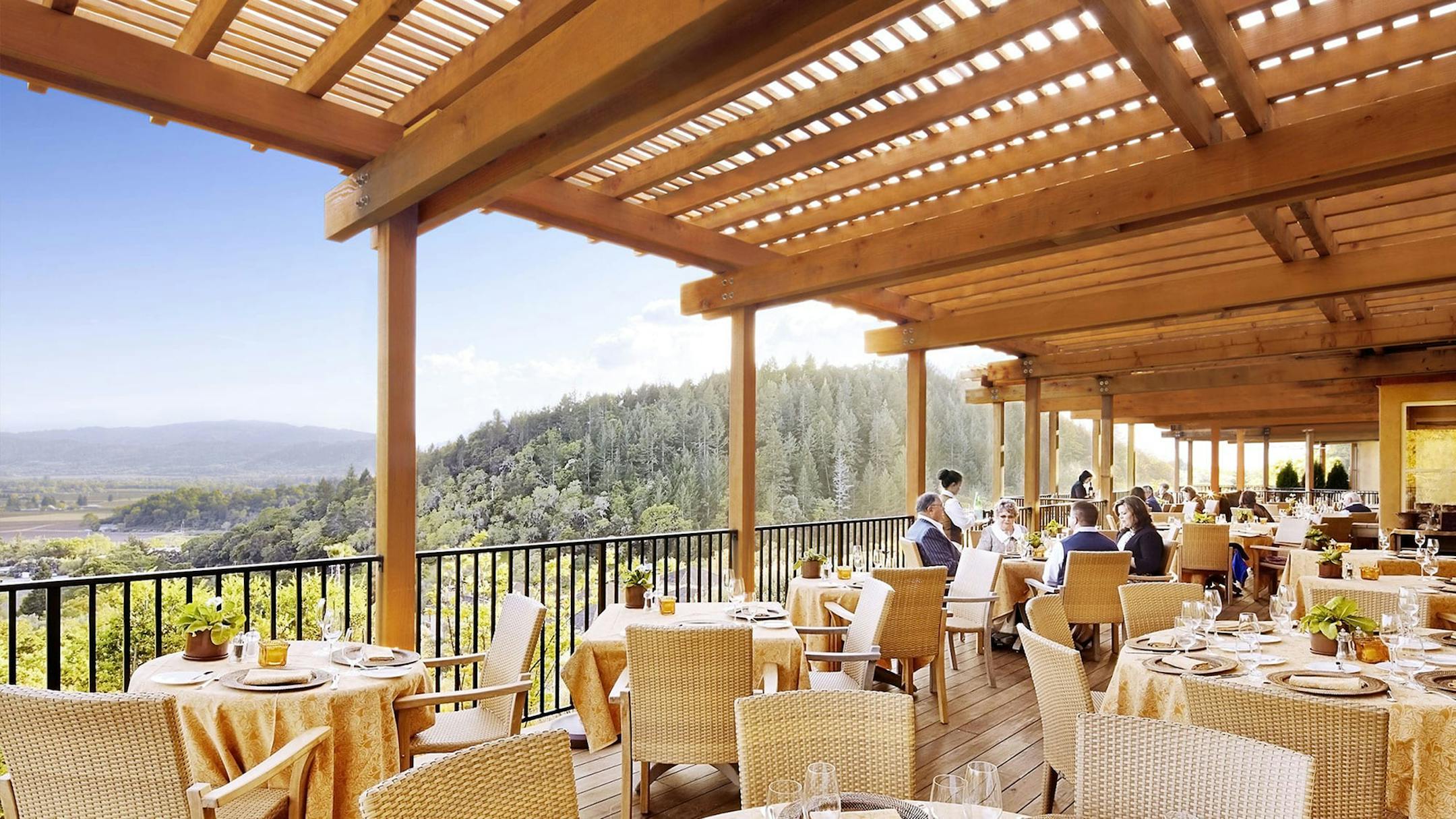 Provided
The terrace on the bistro of Auberge du Soleil in Napa Valley.