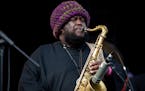 Kamasi Washington performed to a crowd of roaring fans at Rock the Garden on Saturday. ] ALEX KORMANN &#x2022; alex.kormann@startribune.com Rock the G