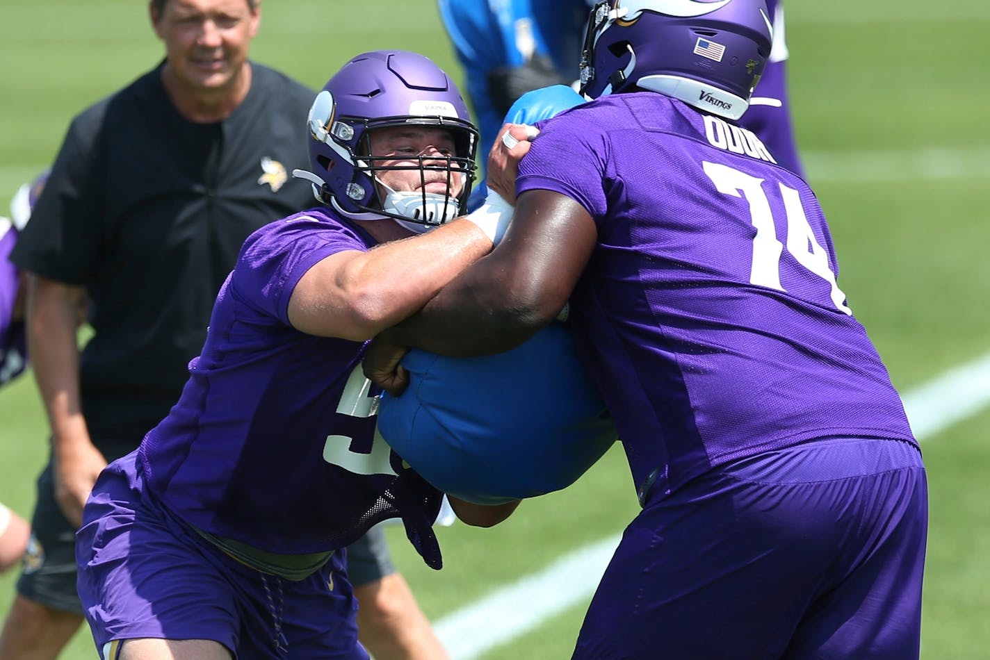 The Vikings hope Garrett Bradbury, a 24-year-old center and first-round pick out of North Carolina State, will help patch up their offensive line.