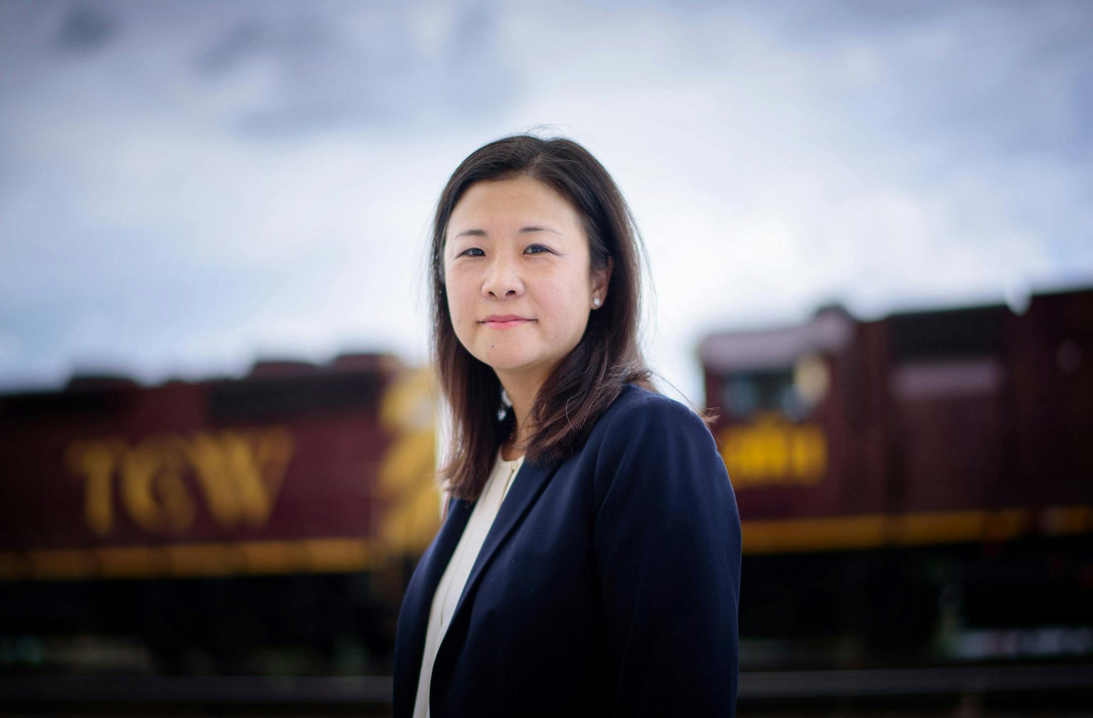 Alene Tchourumoff, the first ever state rail director ] GLEN STUBBE * gstubbe@startribune.com Monday, June 6, 2016, Gov. Mark Dayton's new state rail director has a daunting task. Alene Tchourumoff, the first ever state rail director, is charged with enhancing railway safety as rail traffic is expected to soar. She also must closely monitor rail movements and work with communities and railroad companies to ensure the safe and efficient operation of rail systems across Minnesota. ORG XMIT: MIN160
