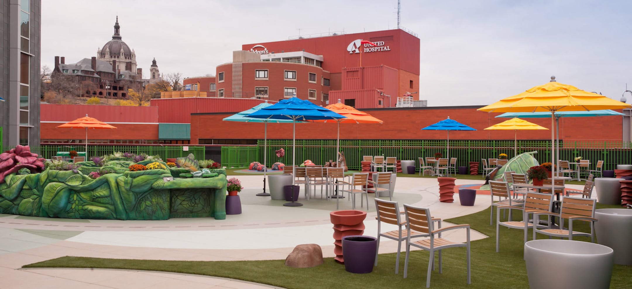Children's Hospital's rooftop garden