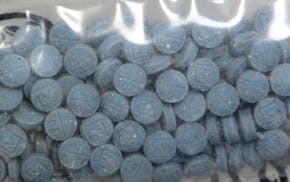 A bag of heroin fentanyl pills, as seen on July 2, 2018. (U.S. Drug Enforcement Administration)