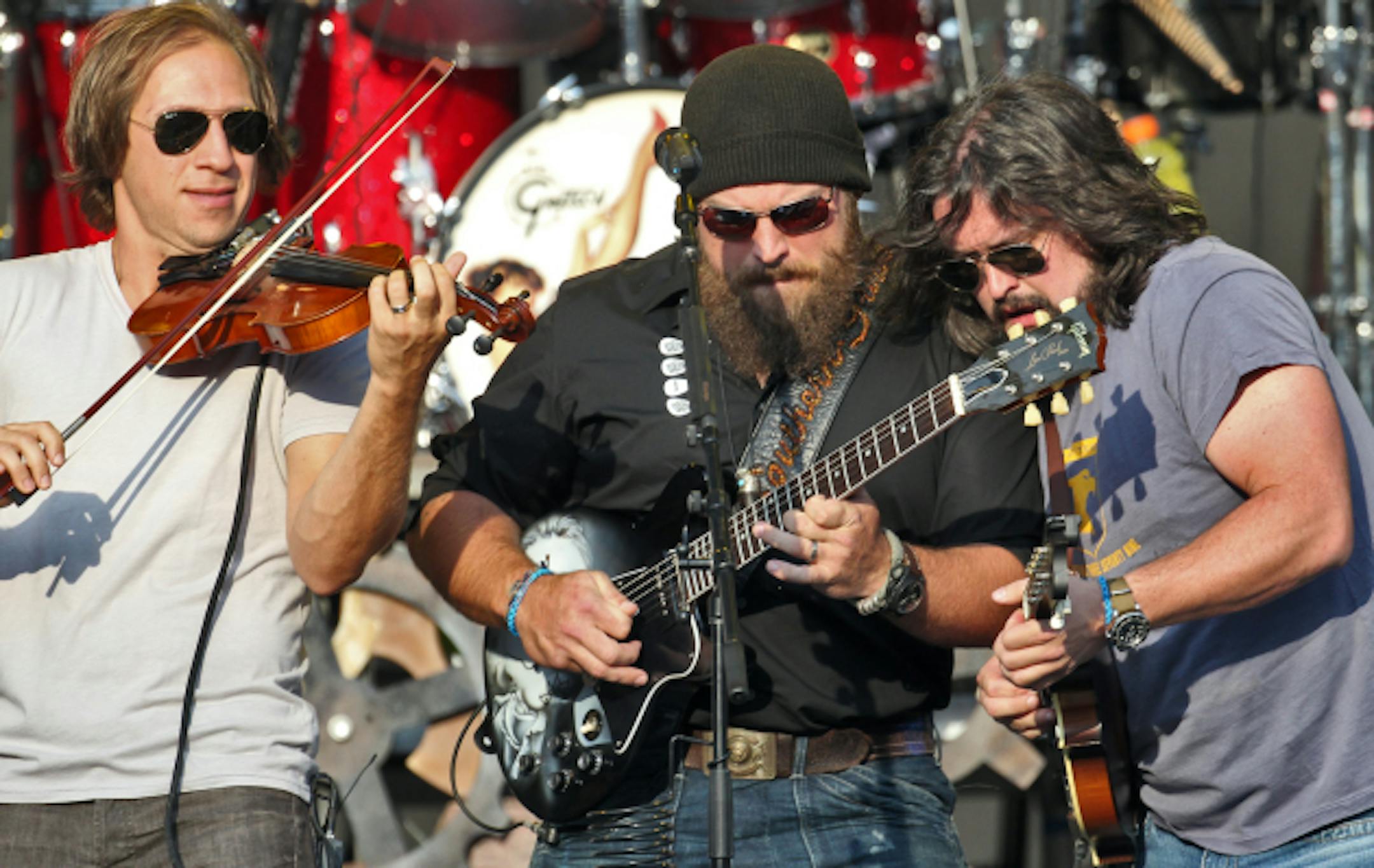 Zac Brown, center, and his namesake band previously played Target Field in 2013 opening for Kenny Chesney. / Star Tribune file