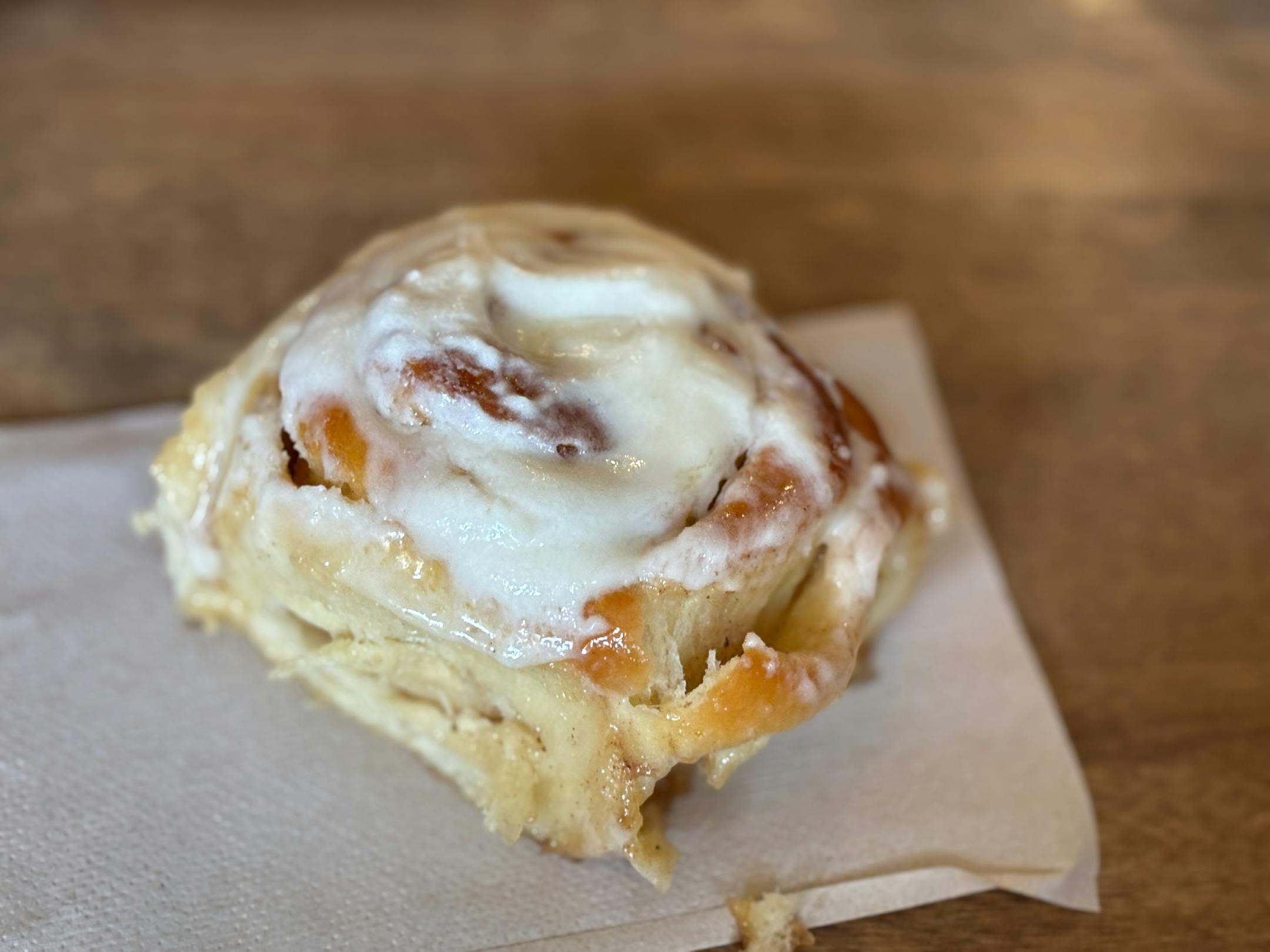 Crack of Dawn Bakehouse's cinnamon roll in Faribault